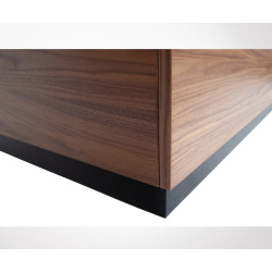 Table basse bois massif forme cube 82x82cm, marque Vtwonen