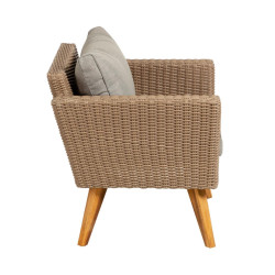 Fauteuil d'extérieur design et douillet DOMA