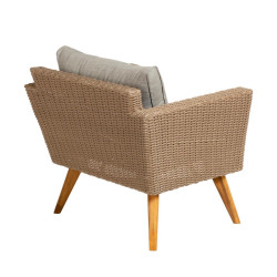 Fauteuil d'extérieur design et douillet DOMA