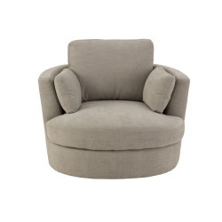 Fauteuil pivotant en tissu FRIPA