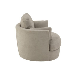 Fauteuil pivotant en tissu FRIPA