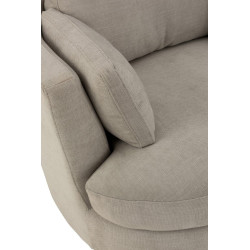 Fauteuil pivotant en tissu FRIPA