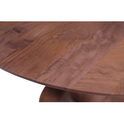 Table à manger ronde 120cm vintage en bois MIONE