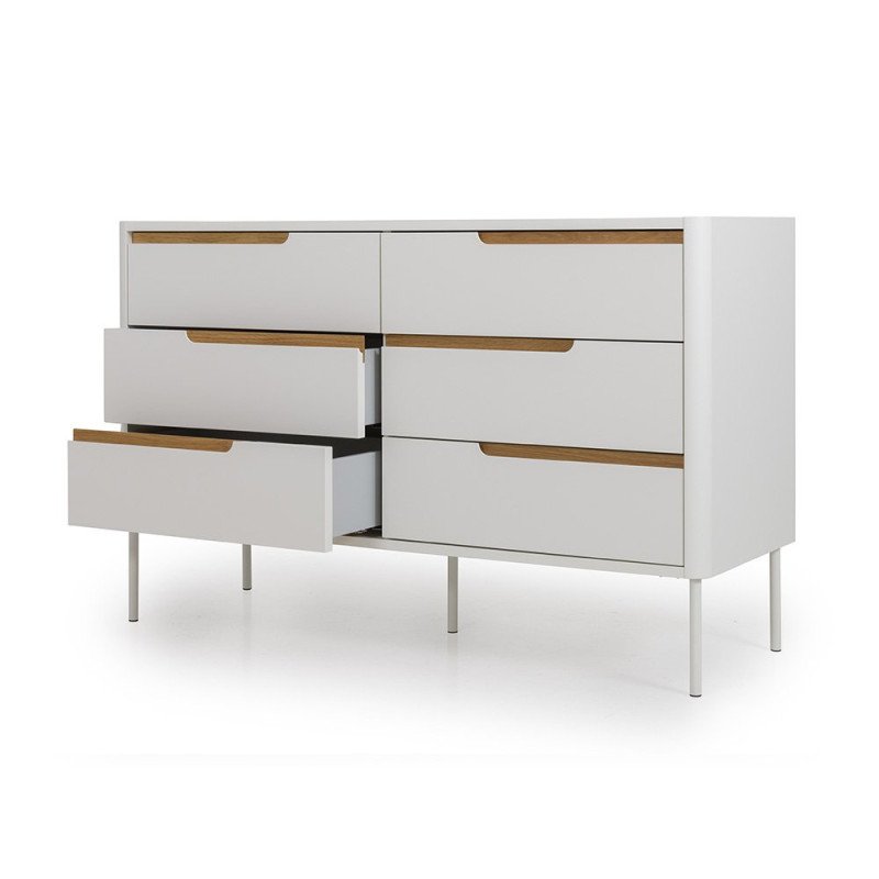 Commode contemporaine 6 tiroirs PATIPATI