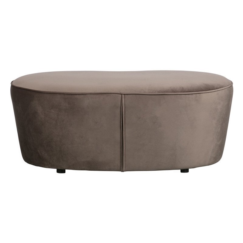 Grand pouf contemporain en velours VORA