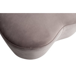 Grand pouf contemporain en velours VORA