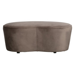 Grand pouf contemporain en velours VORA