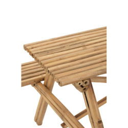 Table type pic nic 134cm en bambou SANTIAGO