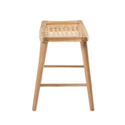 Petit tabourets en bois de teck TABOU