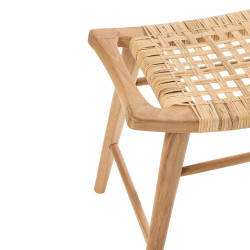 Petit tabourets en bois de teck TABOU