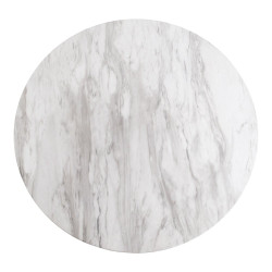 Table à manger ronde marbre 110 cm -SIENNA