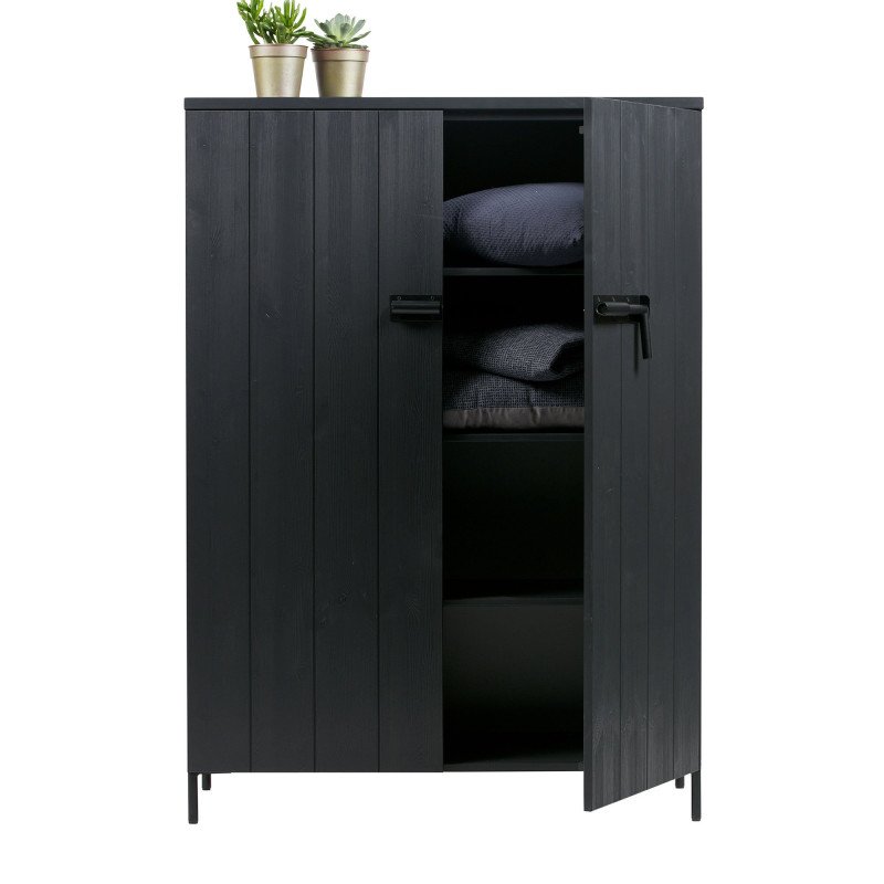 Armoire bois rangement contemporaine-BETTY