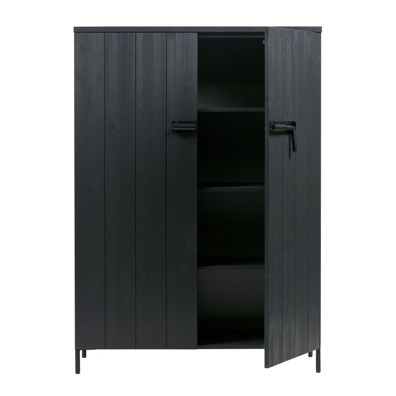 Armoire bois rangement contemporaine-BETTY