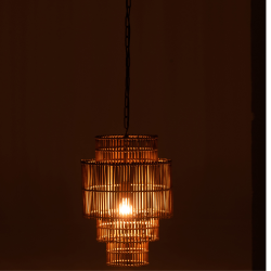 Lampe suspendue en bambou naturel LOUCO
