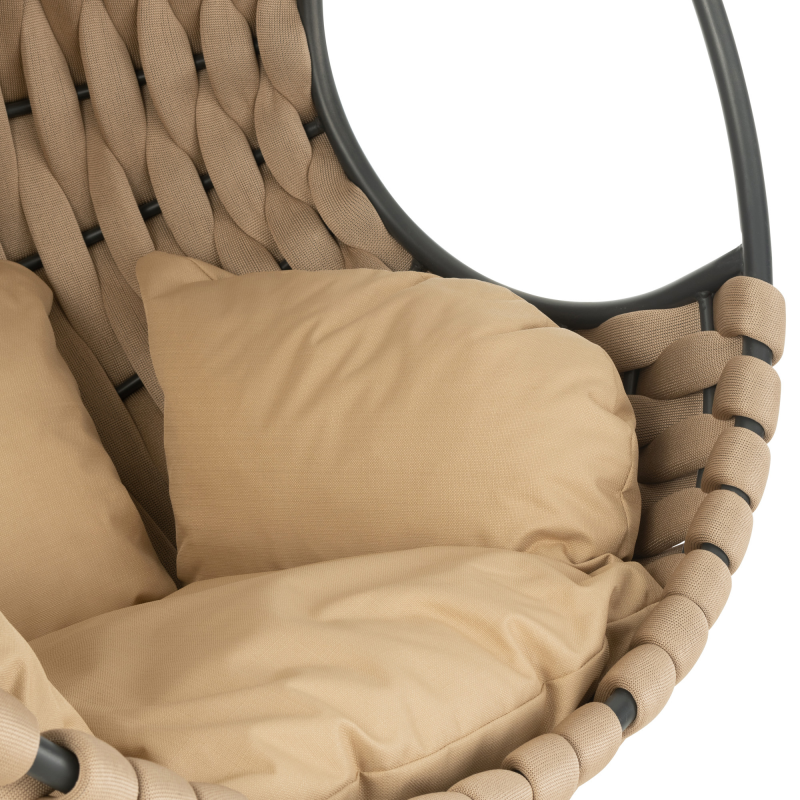 Fauteuil boule suspendu extérieur en corde ARTHUR