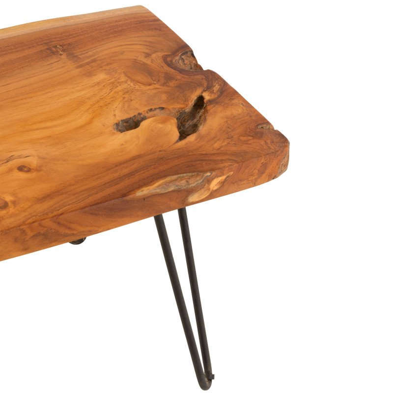 Table d'appoint en bois irrégulier 60x40cm RIGA