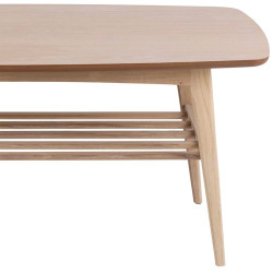 Table basse contemporaine en bois clair YODA