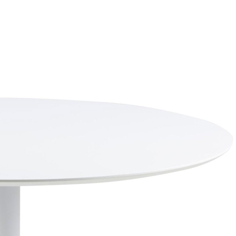 Table à manger blanche ronde 110cm PALMAS