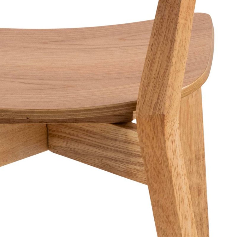Lot de 2 chaises modernes en bois ROXIF