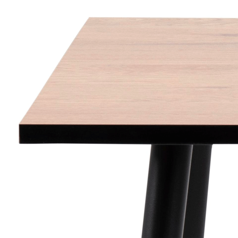 Table à manger carrée 80cm en bois WILLA