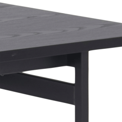 Table à manger en bois noir 200x90cm BLACK