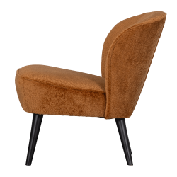 Fauteuil crapaud velours ELLA