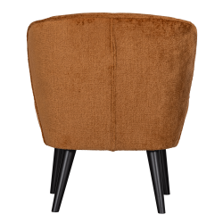 Fauteuil crapaud velours ELLA