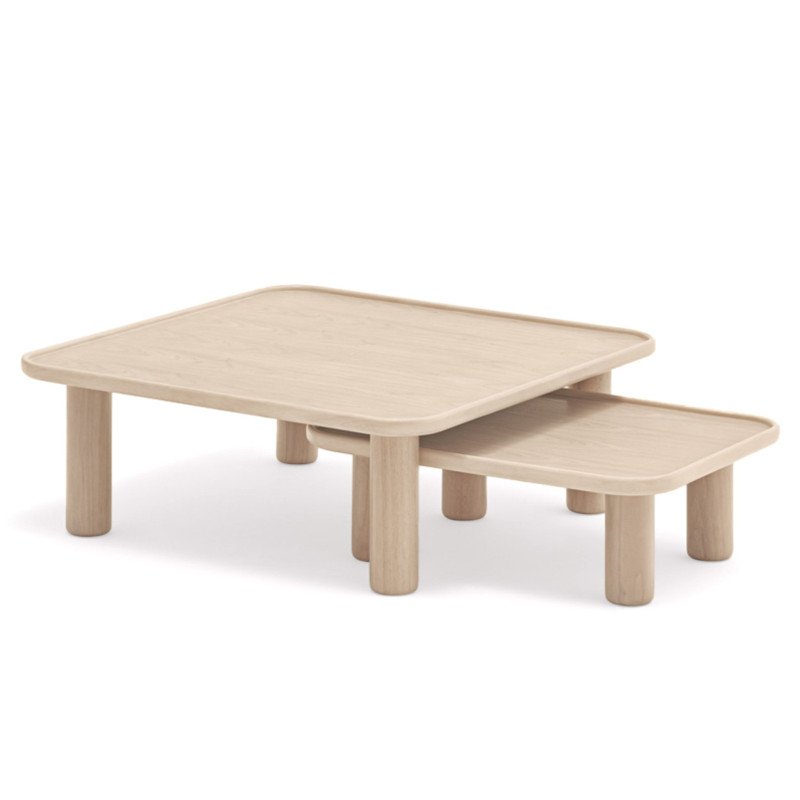 Table gigognes carré en bois tendance NEST