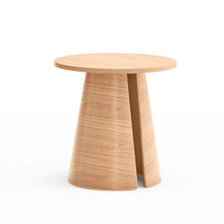 Table d'appoint ronde en bois tendance CEP