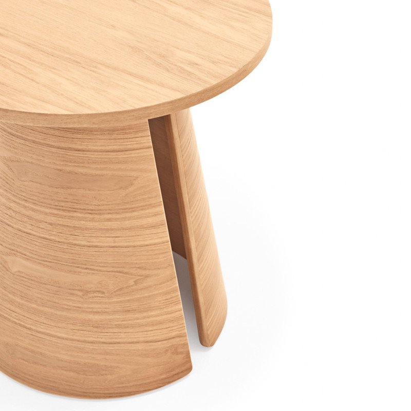 Table d'appoint ronde en bois tendance CEP