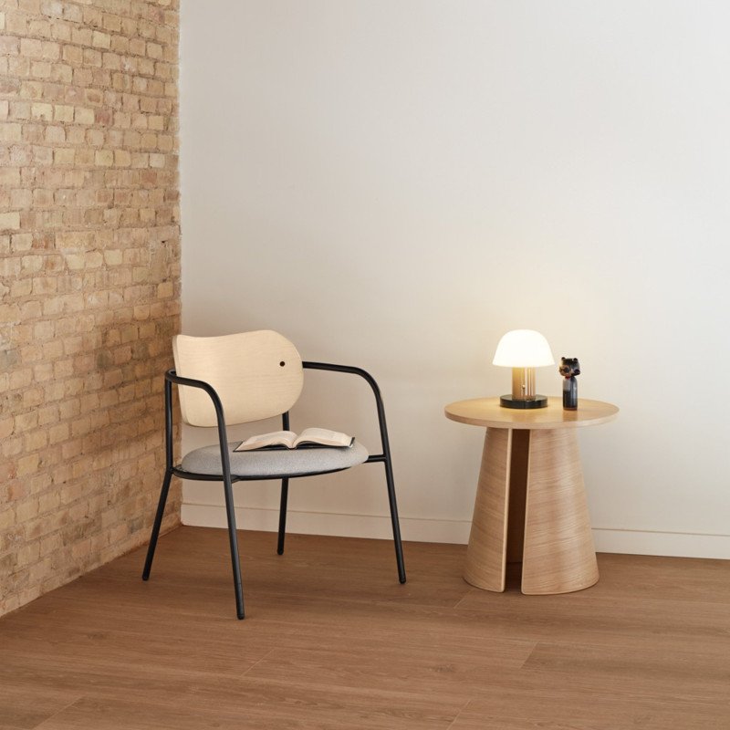 Table d'appoint ronde en bois tendance CEP