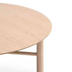 Table à manger ronde 120 cm en bois JUNCO