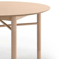 Table à manger ronde 120 cm en bois JUNCO