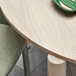 Table à manger ronde 120 cm en bois ATLAS