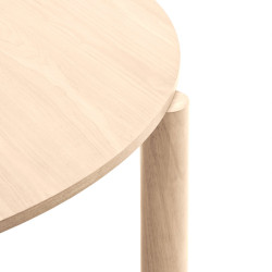 Table à manger ronde 120 cm en bois ATLAS