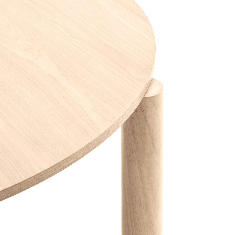 Table à manger ronde 120 cm en bois ATLAS