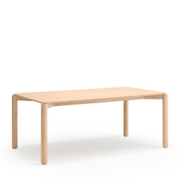 Grande table à manger rectangulaire en bois ATLAS