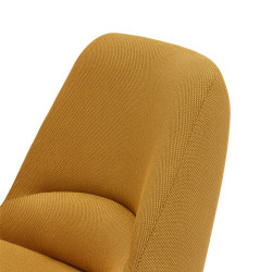 Fauteuil en tissu avec accoudoirs en métal  DINS