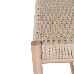 Banc inspiration bohême en bois 80cm GABANO