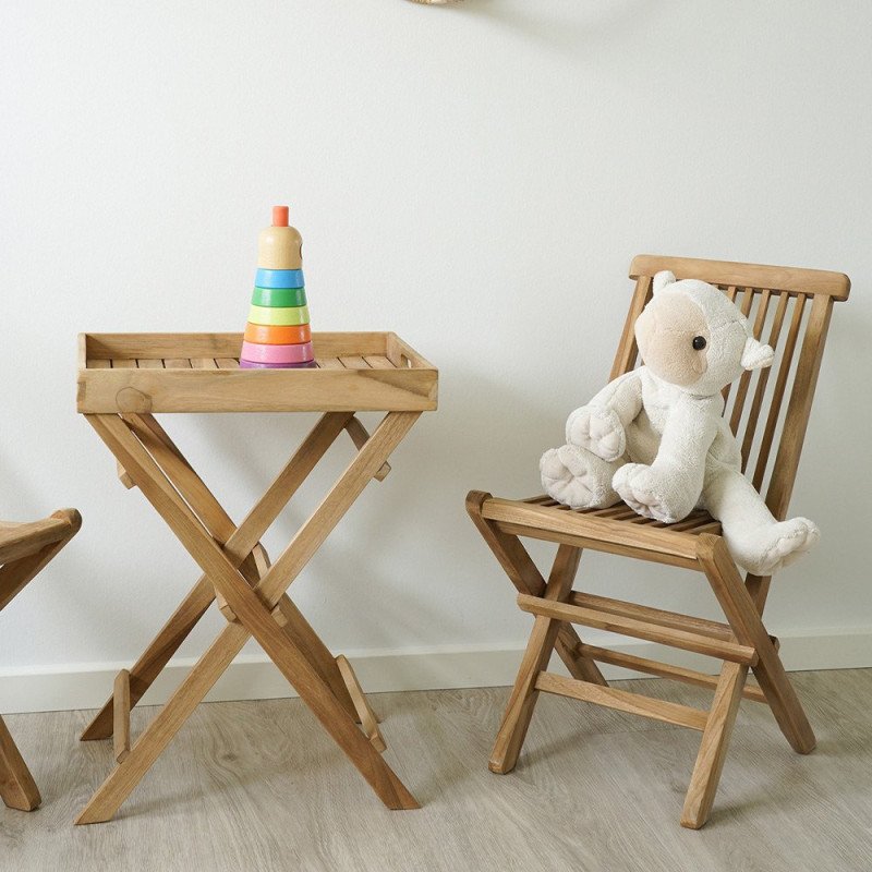 Chaise extérieur enfant en teck TORETO