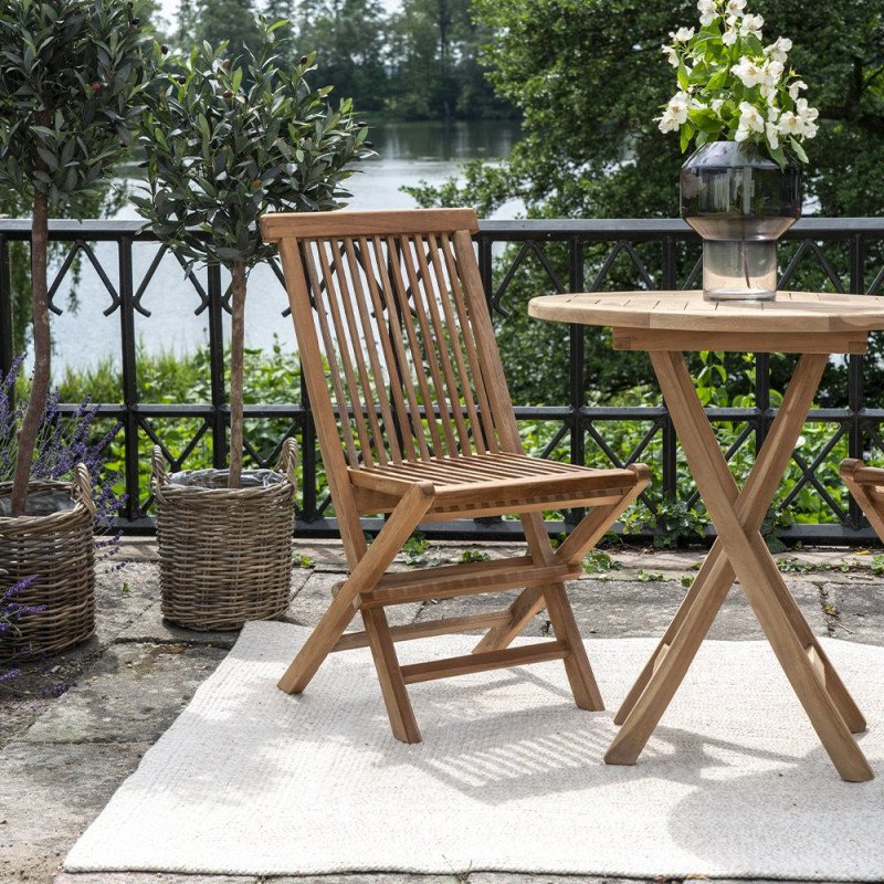 Chaise extérieur en bois teck TORETO