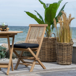 Chaise extérieur en bois teck TORETO