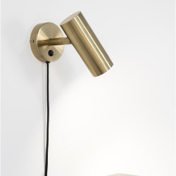 Lampe murale moderne en laiton 22cm VISTA