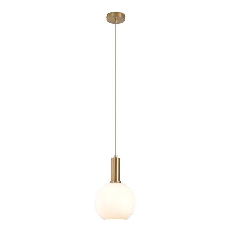 Suspension boule tendance en verre et laiton LUNNY