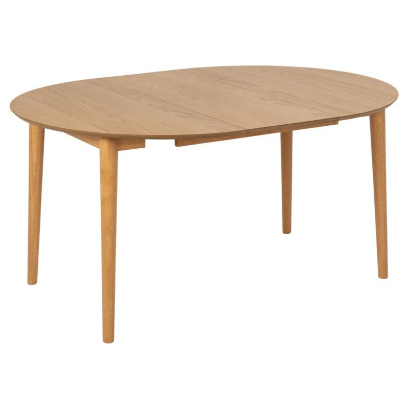 Table à manger ronde extensible 115cm en bois MADA