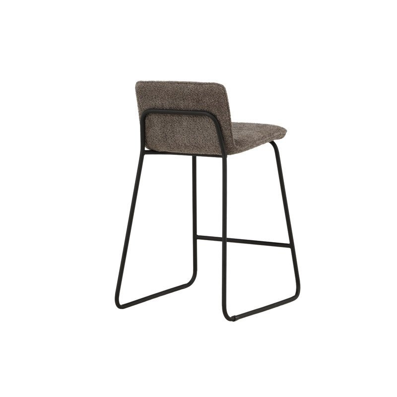 Lot de 2 tabourets de bar moderne en tissu RICKO