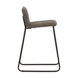 Lot de 2 tabourets de bar moderne en tissu RICKO