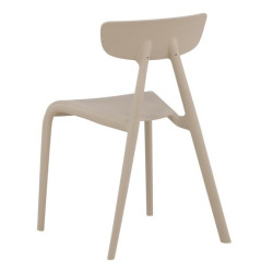 Lot de 2 chaises contemporaines en plastique durable URSHA