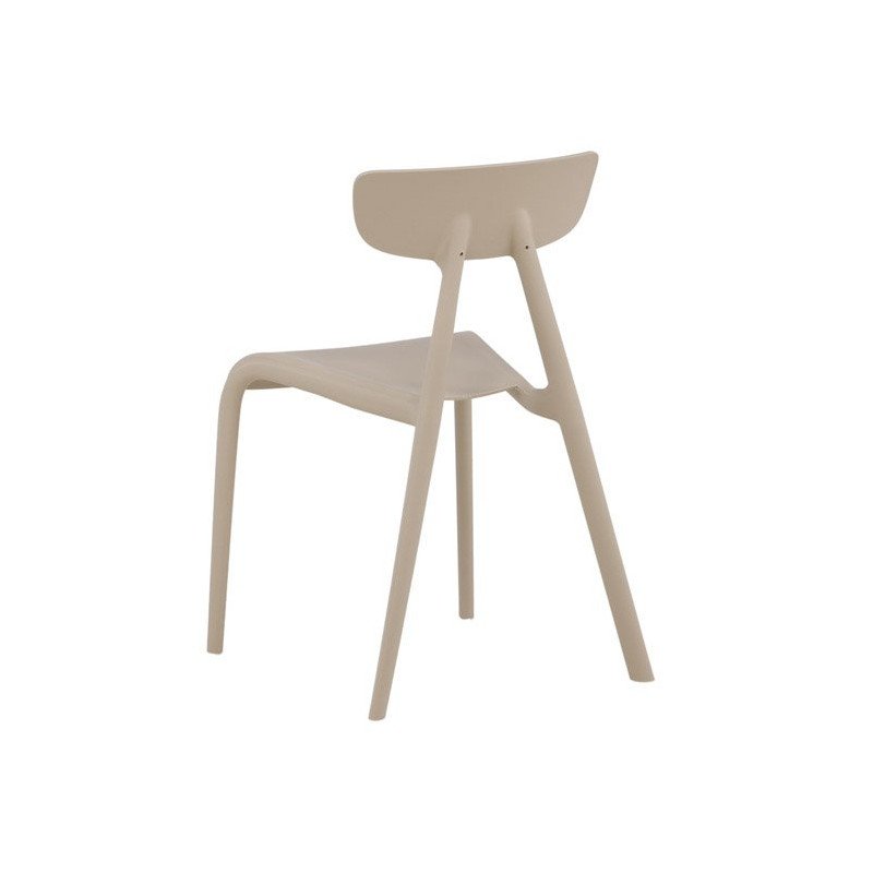 Lot de 2 chaises contemporaines en plastique durable URSHA