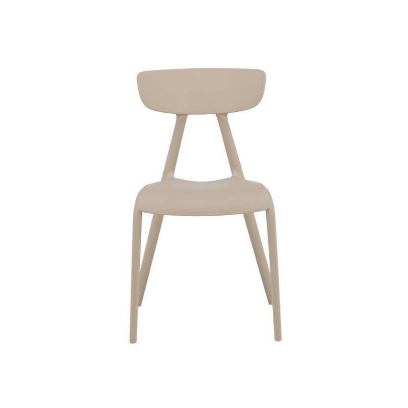 Lot de 2 chaises contemporaines en plastique durable URSHA